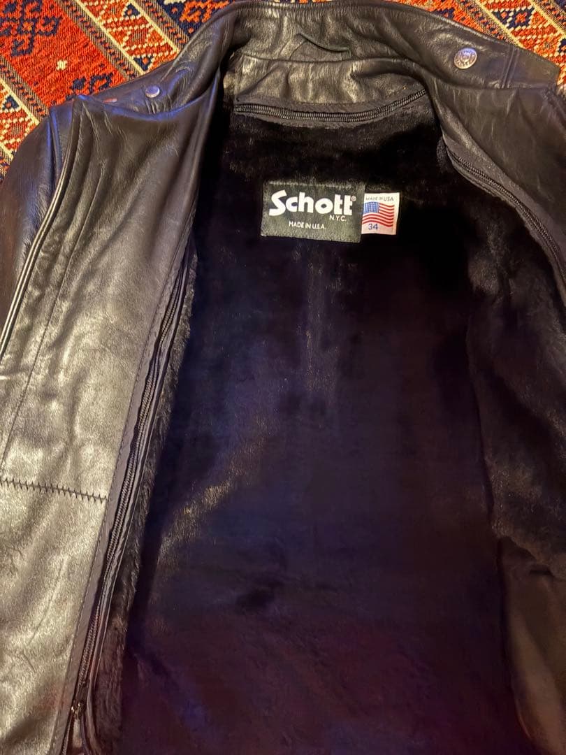 Schott 641 34　ブラック　インナーボア付き　美品！　年末年始発送可能