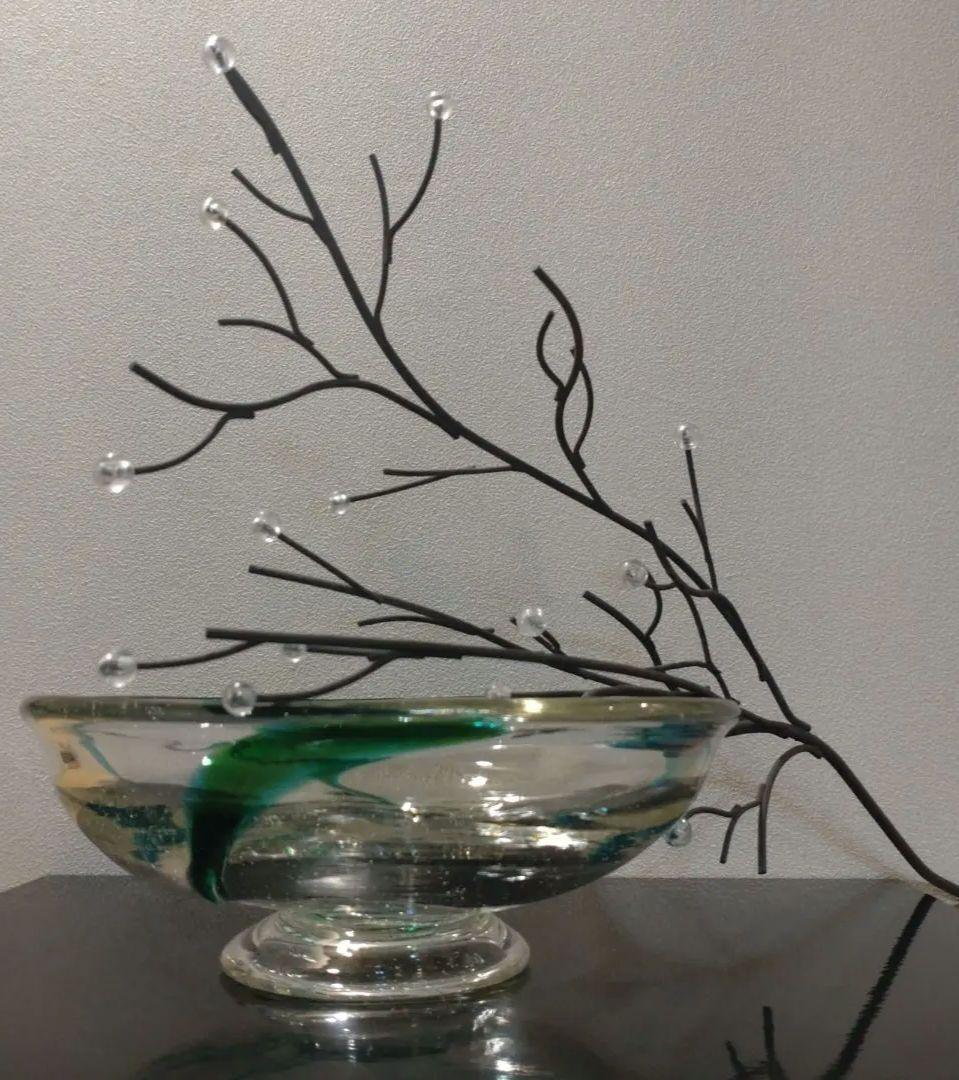 希少・秀逸工芸品!! 倉敷ガラス 小谷眞三 作品　高台大鉢