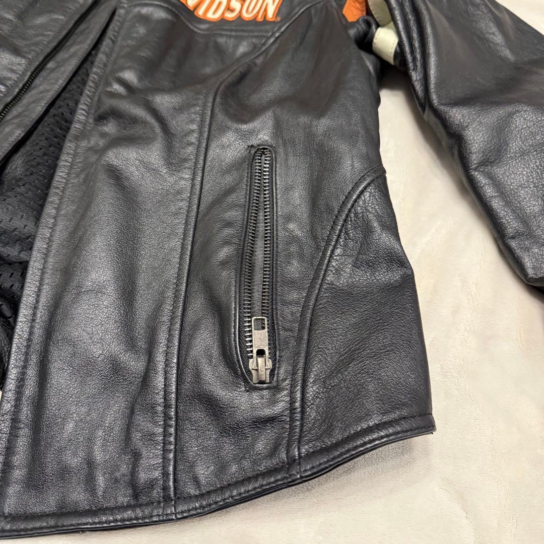 激レア★ハーレーダビットソン　レザージャケット　シングルライダース　本革　黒