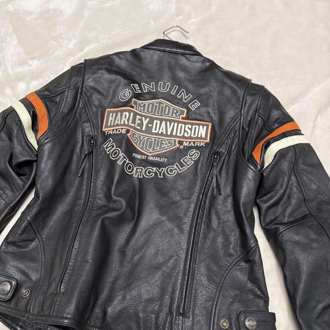 激レア★ハーレーダビットソン　レザージャケット　シングルライダース　本革　黒