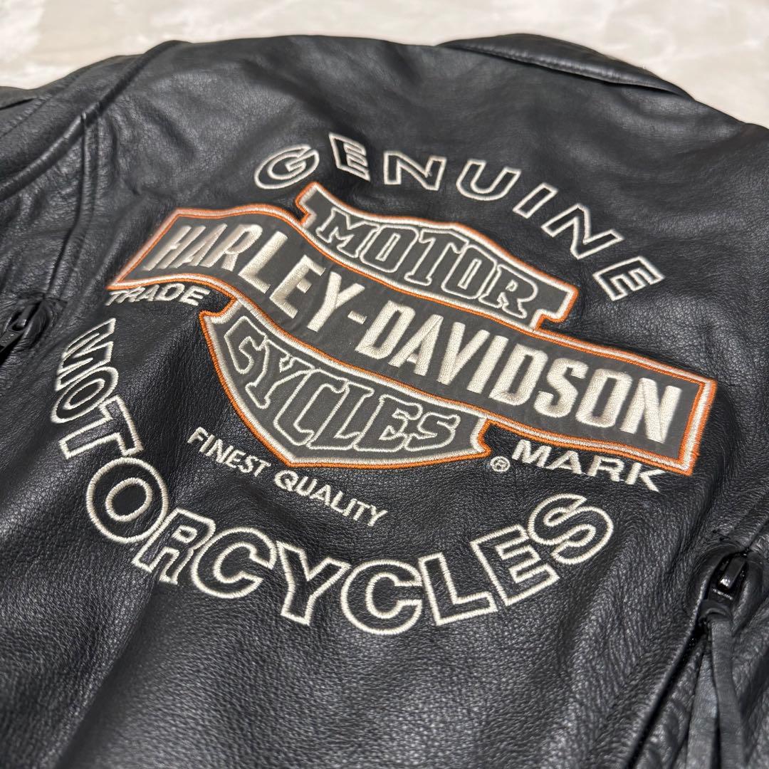 激レア★ハーレーダビットソン　レザージャケット　シングルライダース　本革　黒