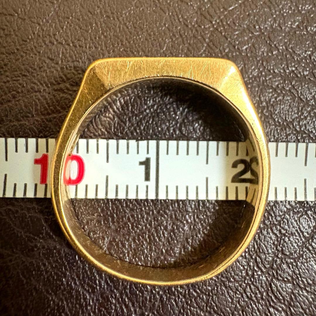 K18 印台 シグネットリング 15号【正規品】