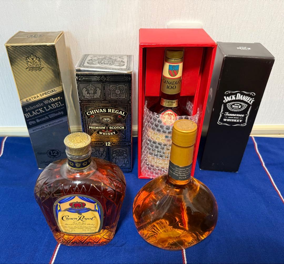 ウイスキー スコッチ ジョニ黒 ニッカ シーバスなど 6本 まとめ