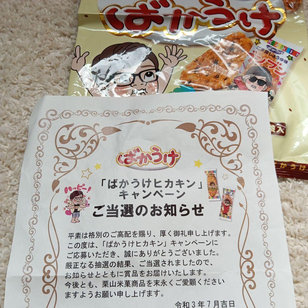 ばかうけヒカキン　当選ぬいぐるみ　非売品　おまけ付き