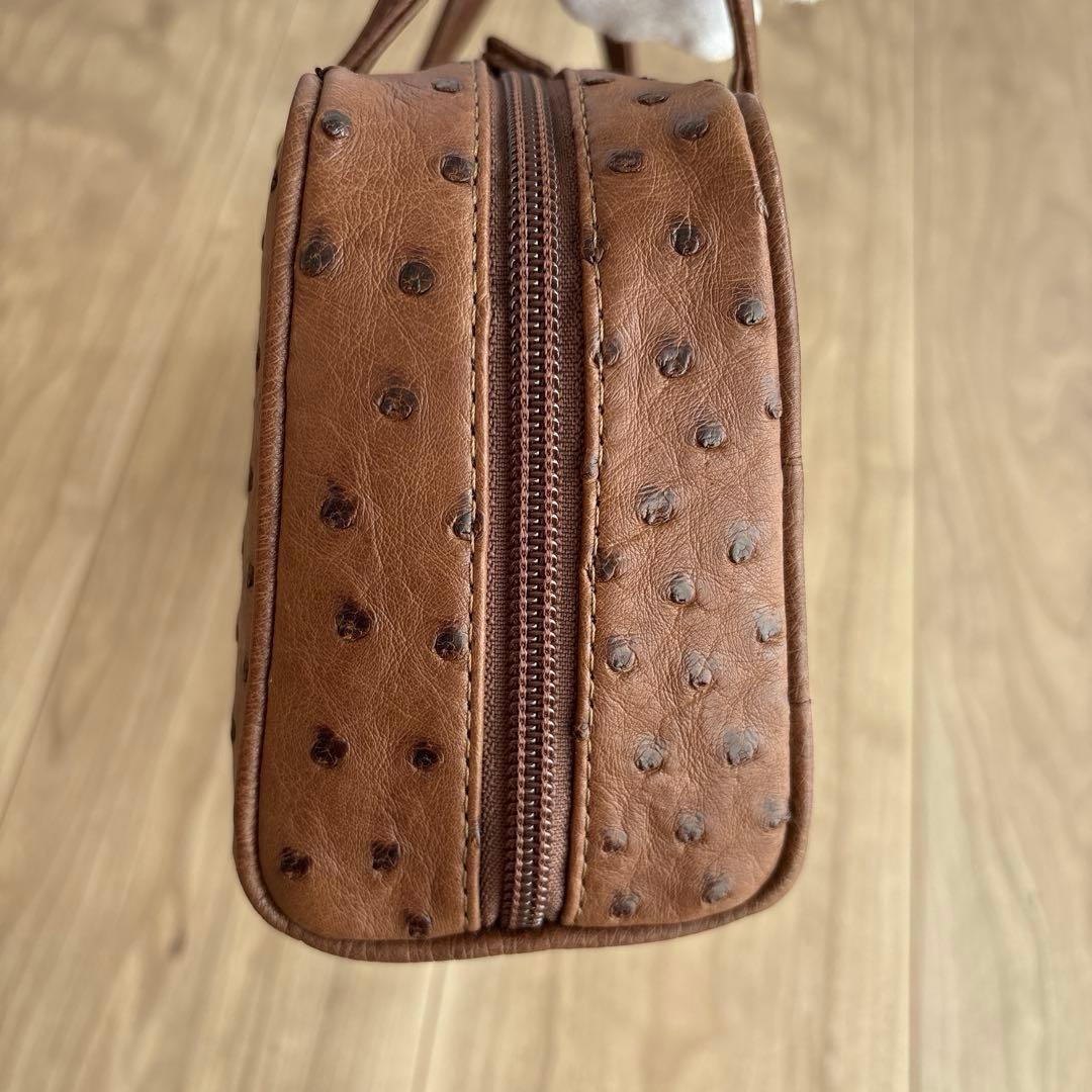 【新品未使用】fROU fROU オーストリッチ ハンドバッグ JRA認定