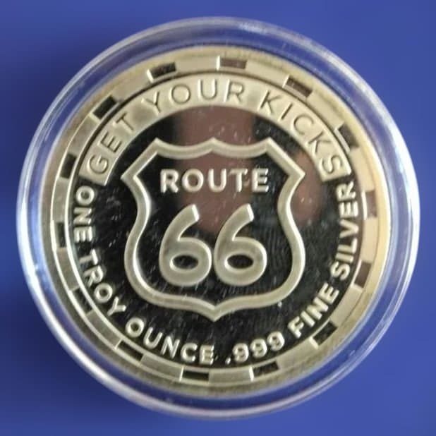 ルート66 1トロイオンス銀メダル