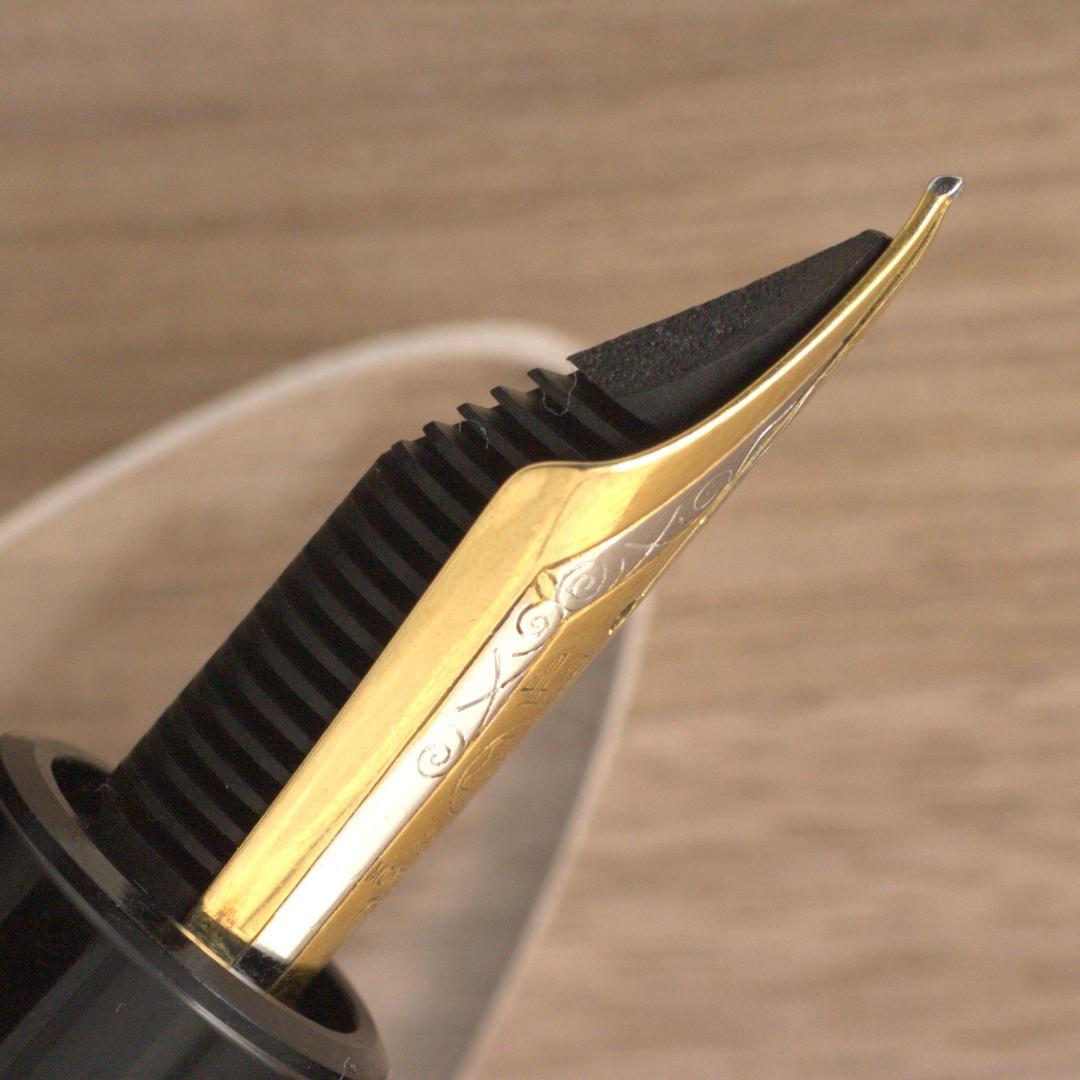 MONTBLANC 149 万年筆 18金EF3帯段なしエボナイト芯インク箱付き