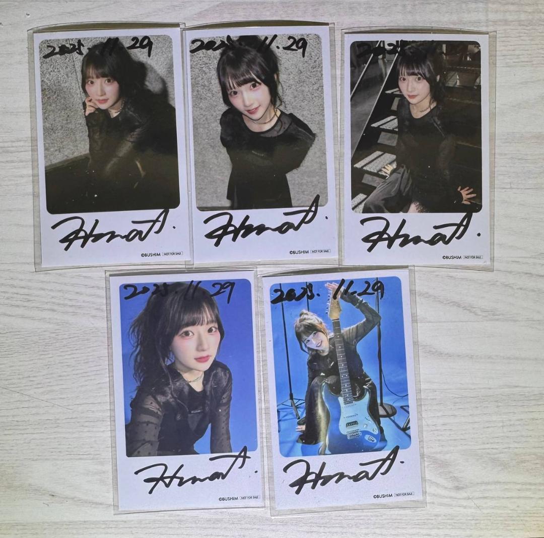 青木陽菜 BLUE TRIP 直筆サイン チェキ風フォトカード コンプセット