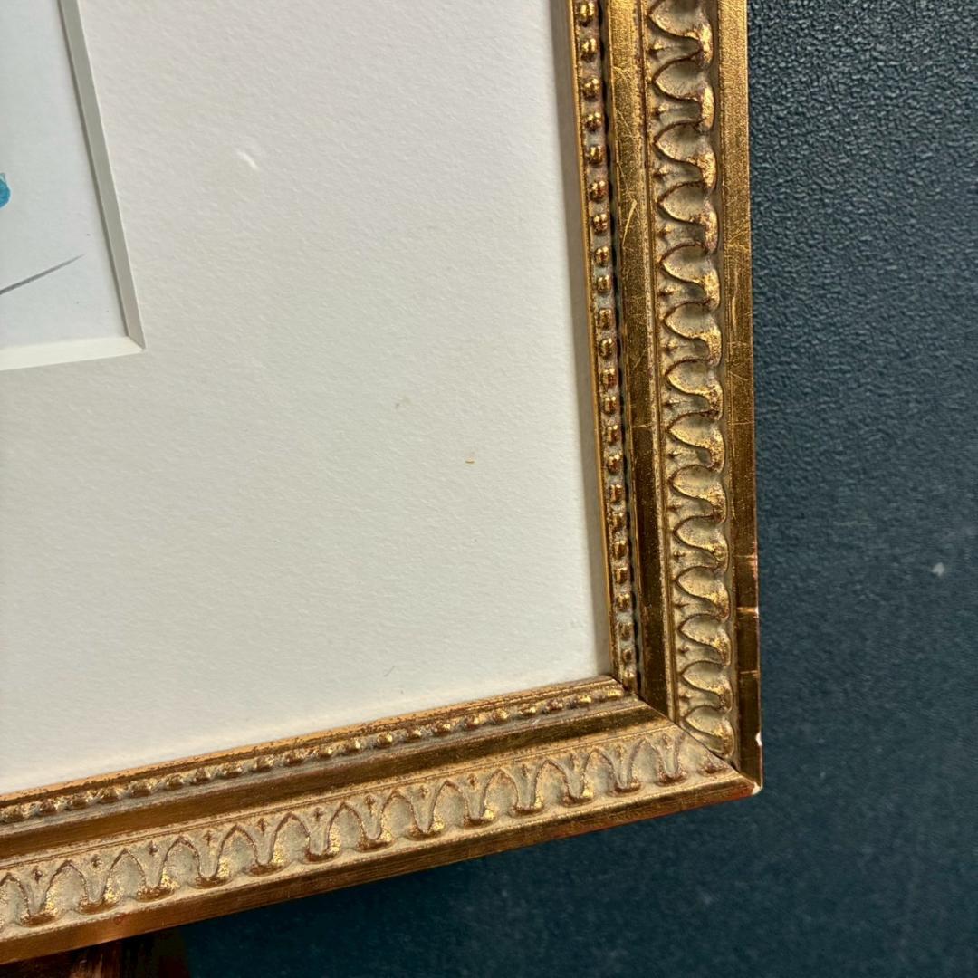 児玉幸雄「初夏の海岸」リトグラフ 直筆サイン有 お洒落な額装 パリ フランス