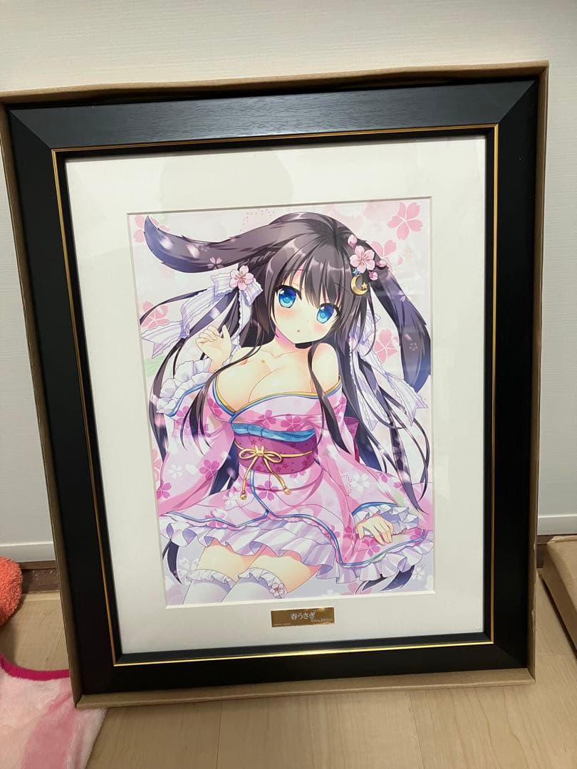 あめとゆき先生　ブレンドリーム A4複製原画　春うさぎExtra Edition