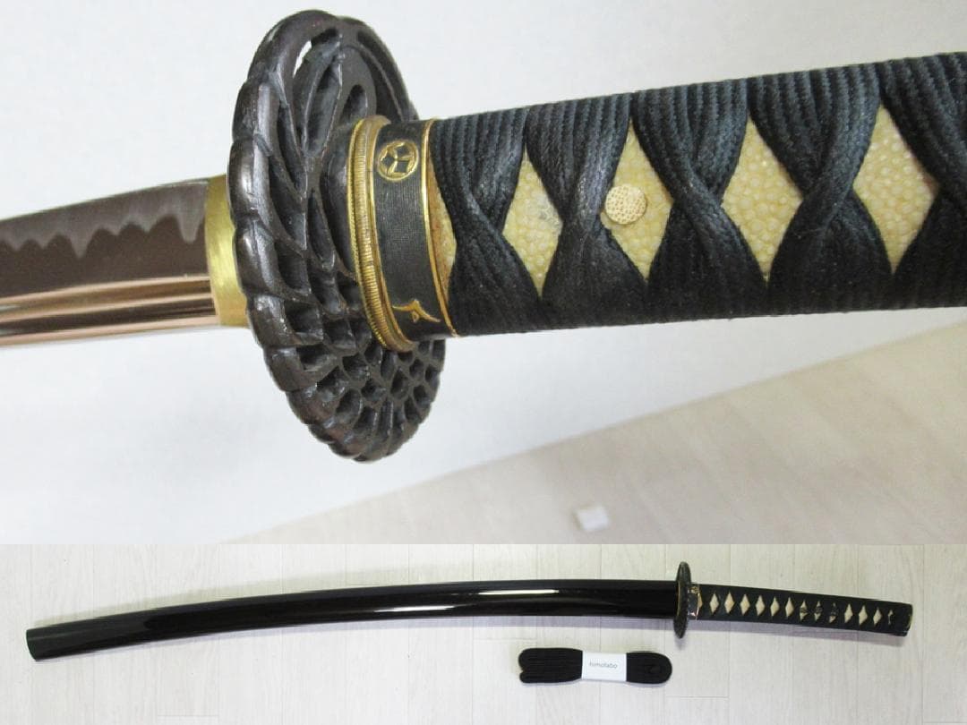 模造刀 【竹中半兵衛 家紋 真剣拵え】居合刀 71.7ｃｍ 美術刀