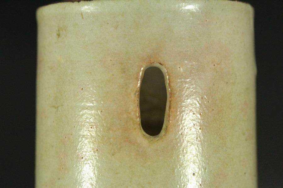 三浦竹軒 乾山写 竹掛花生 在銘 共箱(LC392)