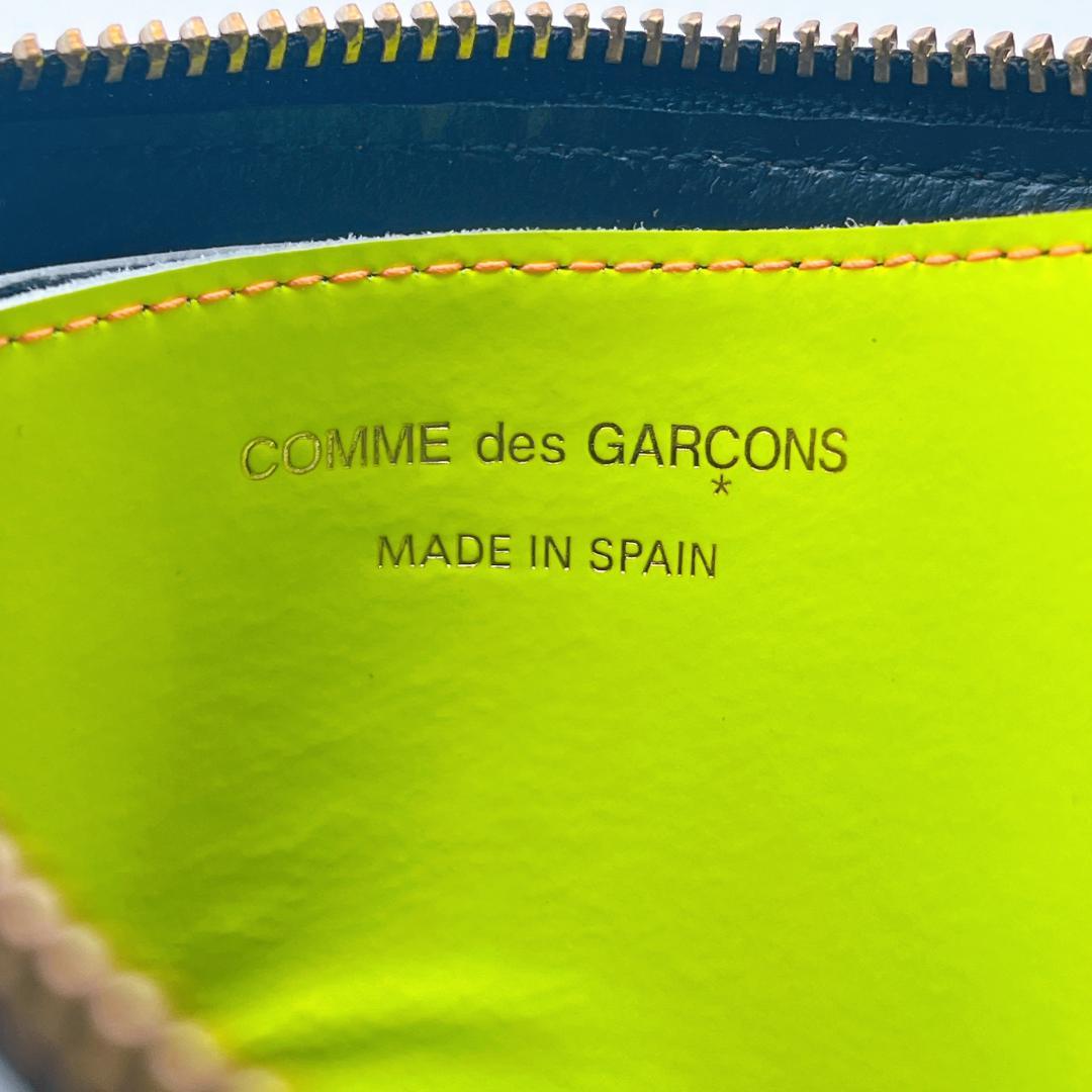 新品 コムデギャルソン レザー L字ファスナー ケース ピンク オレンジ