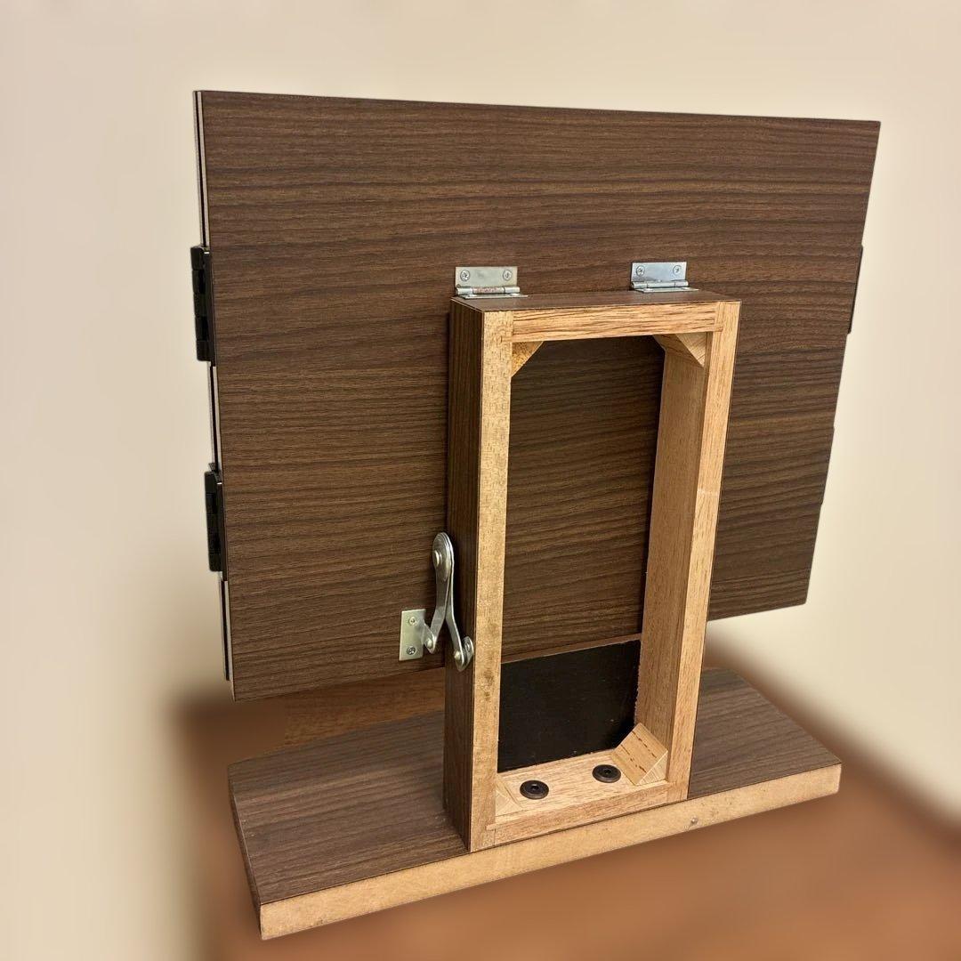 【値下げ】木製三面鏡 モダン　おしゃれ　送料込