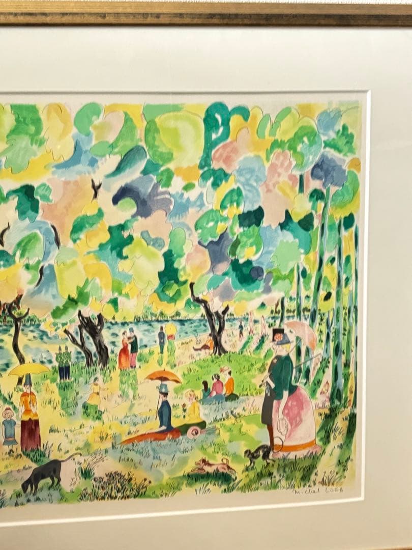 ミッシェル・ロブ　『初夏』　リトグラフ37/90/サイン付き