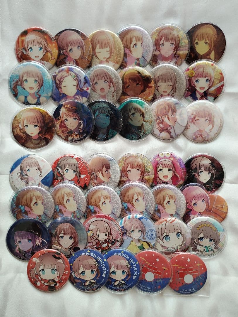 プロセカ 望月穂波 缶バッジ まとめ売り 41個 グリ缶 フォログラム缶バッジ