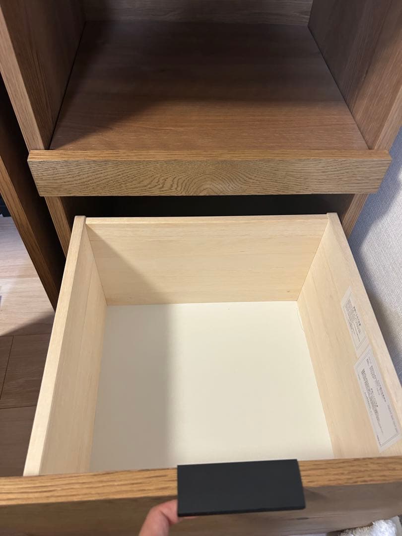 【汚れあり】unico ADDAY(アディ)　デスクチェスト オープン