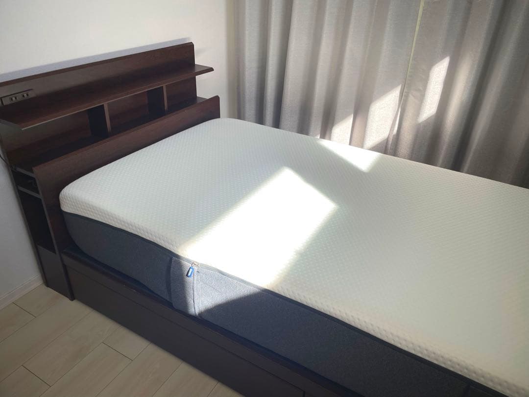 【エママットレス付き】シングルベッド 配送込み