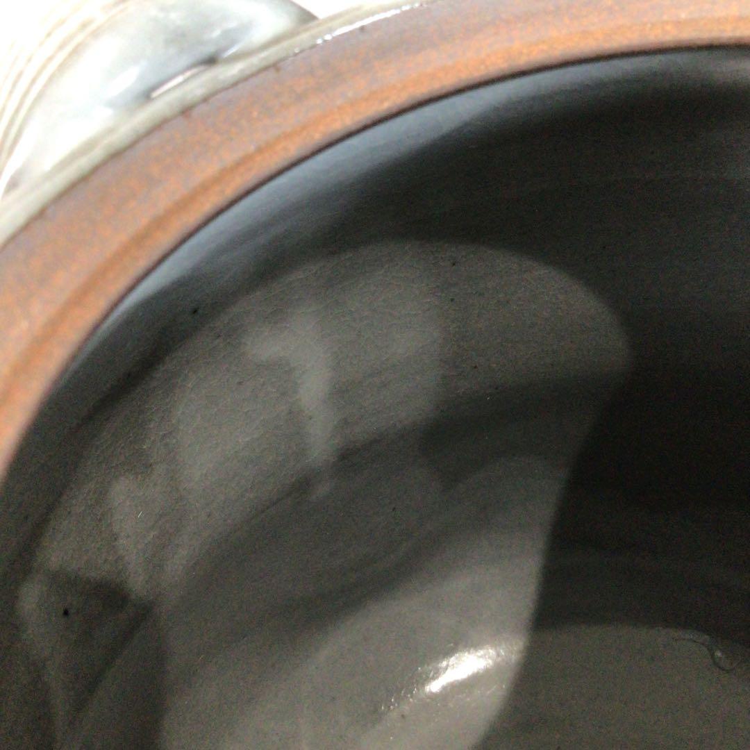 Ｓ１５１　水指　『森里陶楽造』『赤絵』『耳付水指』　共箱　茶道具