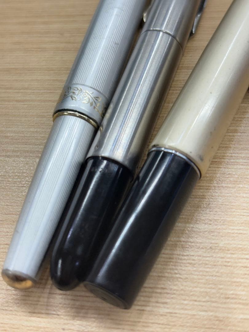 万年筆3本セット　18K 14K ペン先金　セイラー　パイロット　プラチナ
