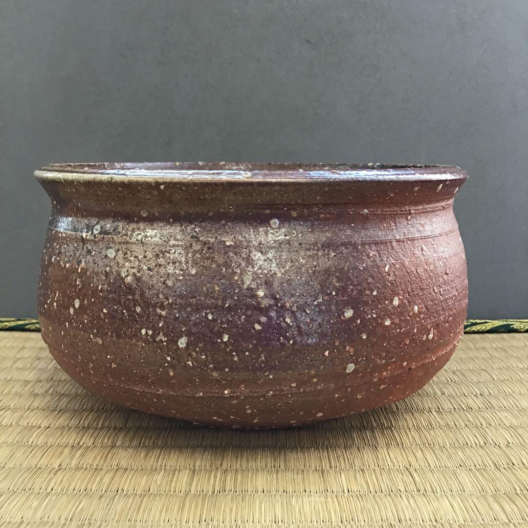 茶道具 建水 信楽焼 高橋 楽斎 共箱 直径約 145ミリ 高さ80ミNo.14