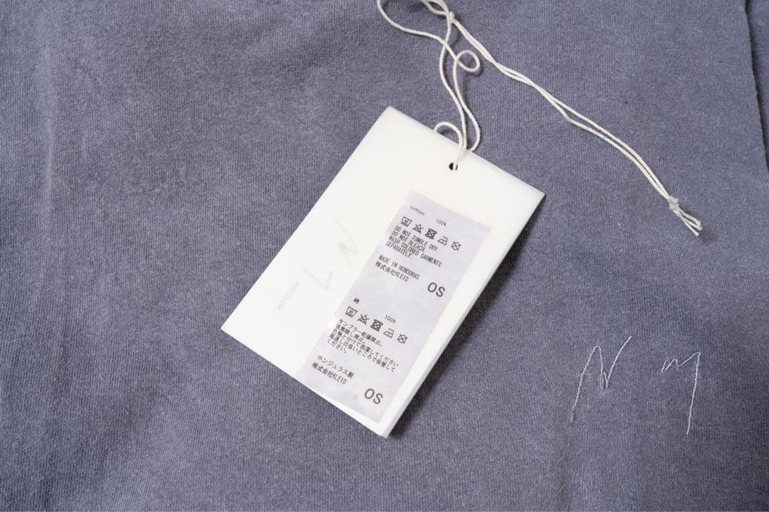 トップス ANCELLM EMBROIDERY DYED LS T-SHIRT