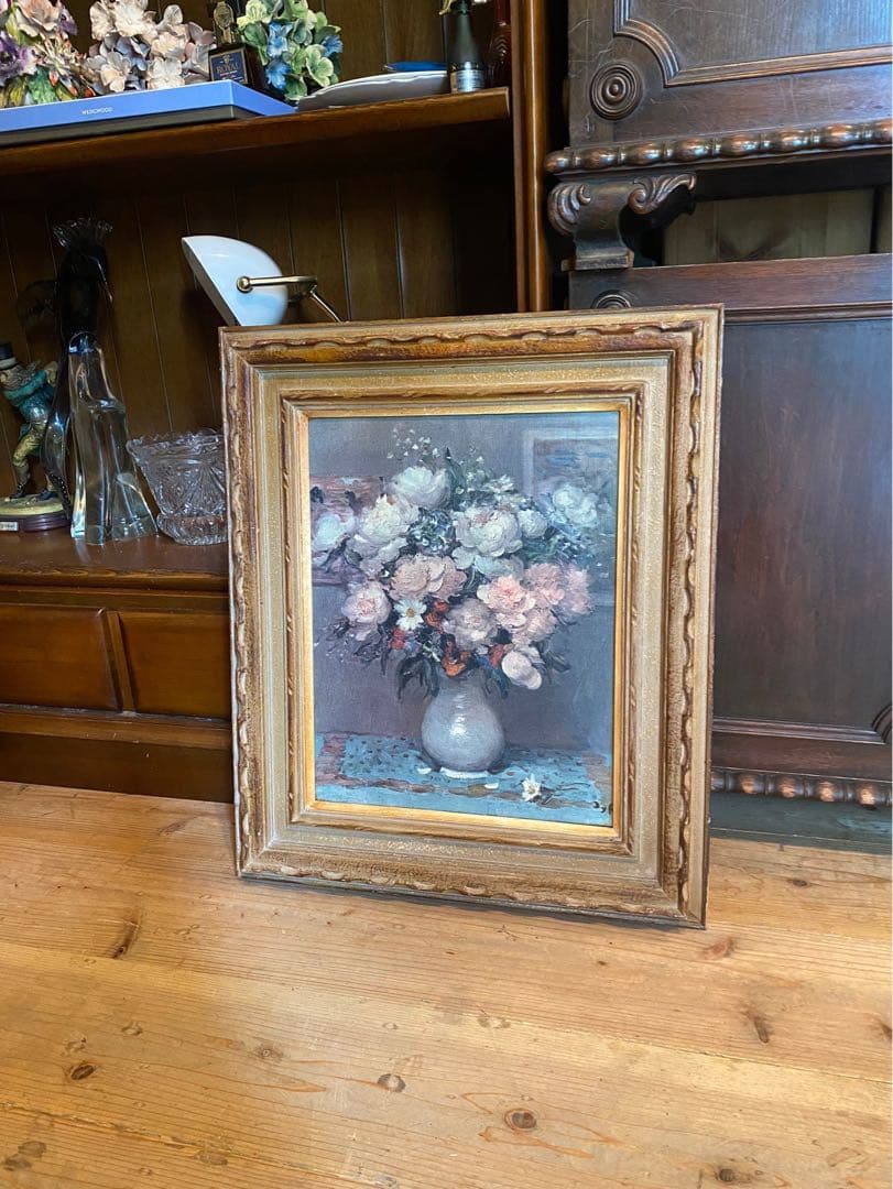 マルセルディフ Marcel Dyf シャクヤクとバラ 額縁 インテリア