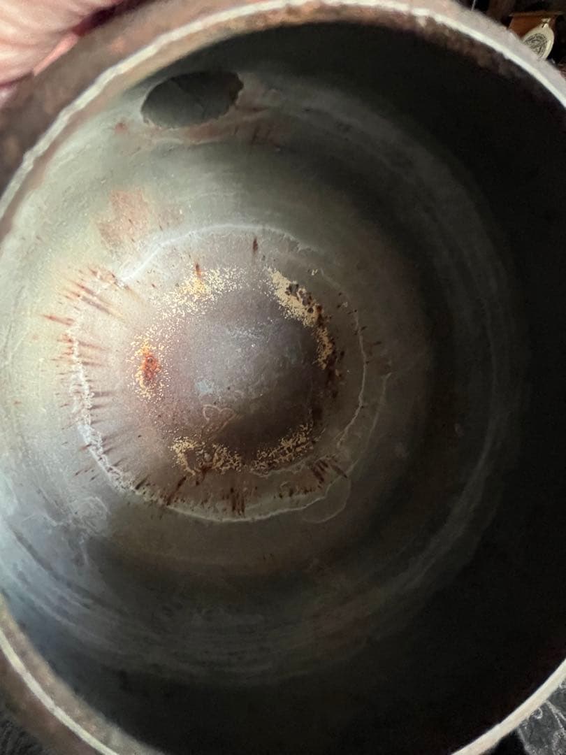 南部鉄瓶　釜定　秋の実　肌　鉄瓶