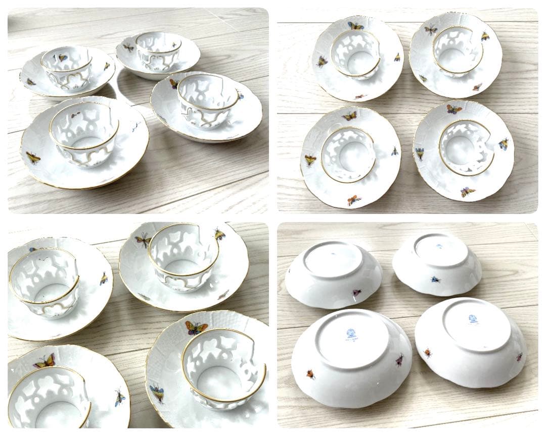 ヘレンド　HEREND ロスチャイルドバード　チョコレート　C&S 12客セット