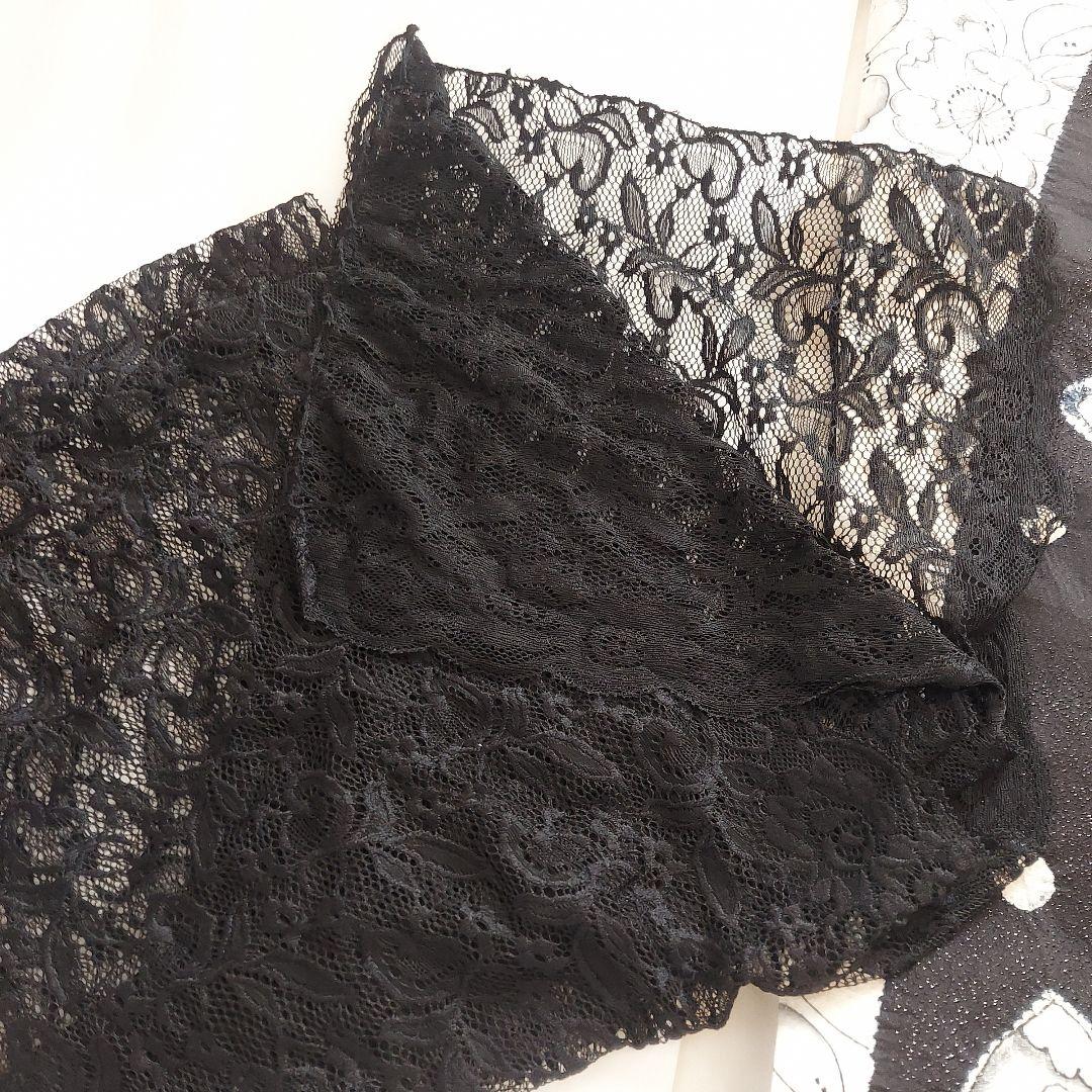 正絹振袖 蝶と辻ヶ花模様 黒と白 帯揚げ 帯締め 重ね襟 髪飾り