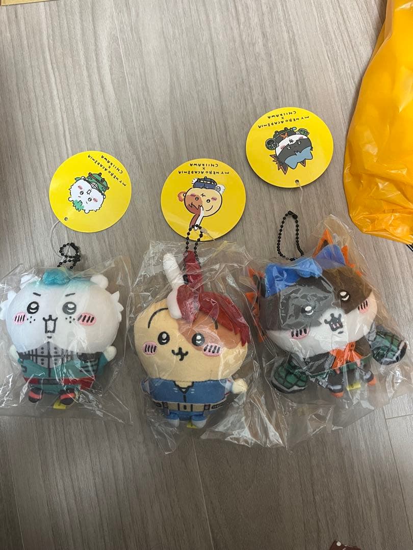 ちいかわ僕のヒーローアカデミア ヒロアカ コラボ マスコット全3種ハチワレうさぎ