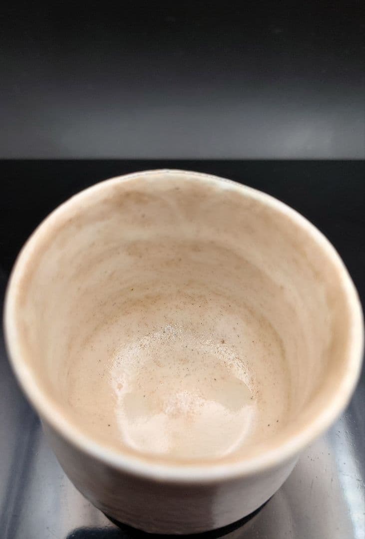 梶原靖元　雲泥杯　粉引　ぐい呑　雲岱里