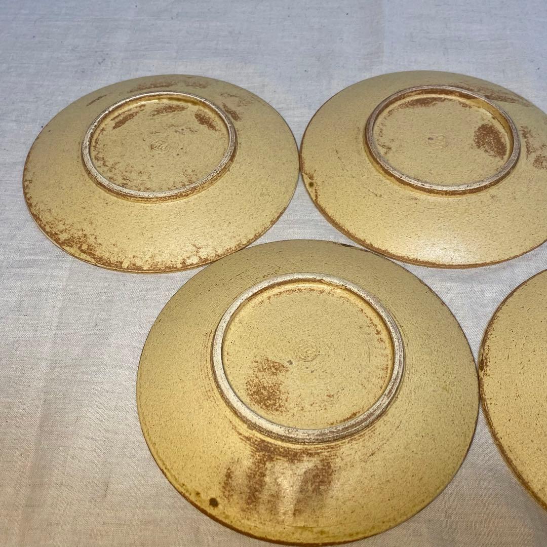 黄瀬戸　瀬戸焼　カップ&ソーサー　コーヒー　紅茶　小川欣二　5客