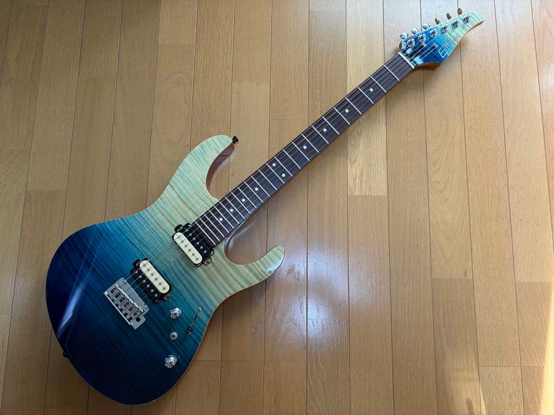 eart エレキギター 虎目トップ ステンレスフレット suhrタイプ