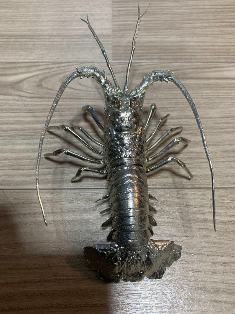 鰯金属化　イワシ金属化　イセエビ　伊勢海老　作品　フィギュア　置物　工芸
