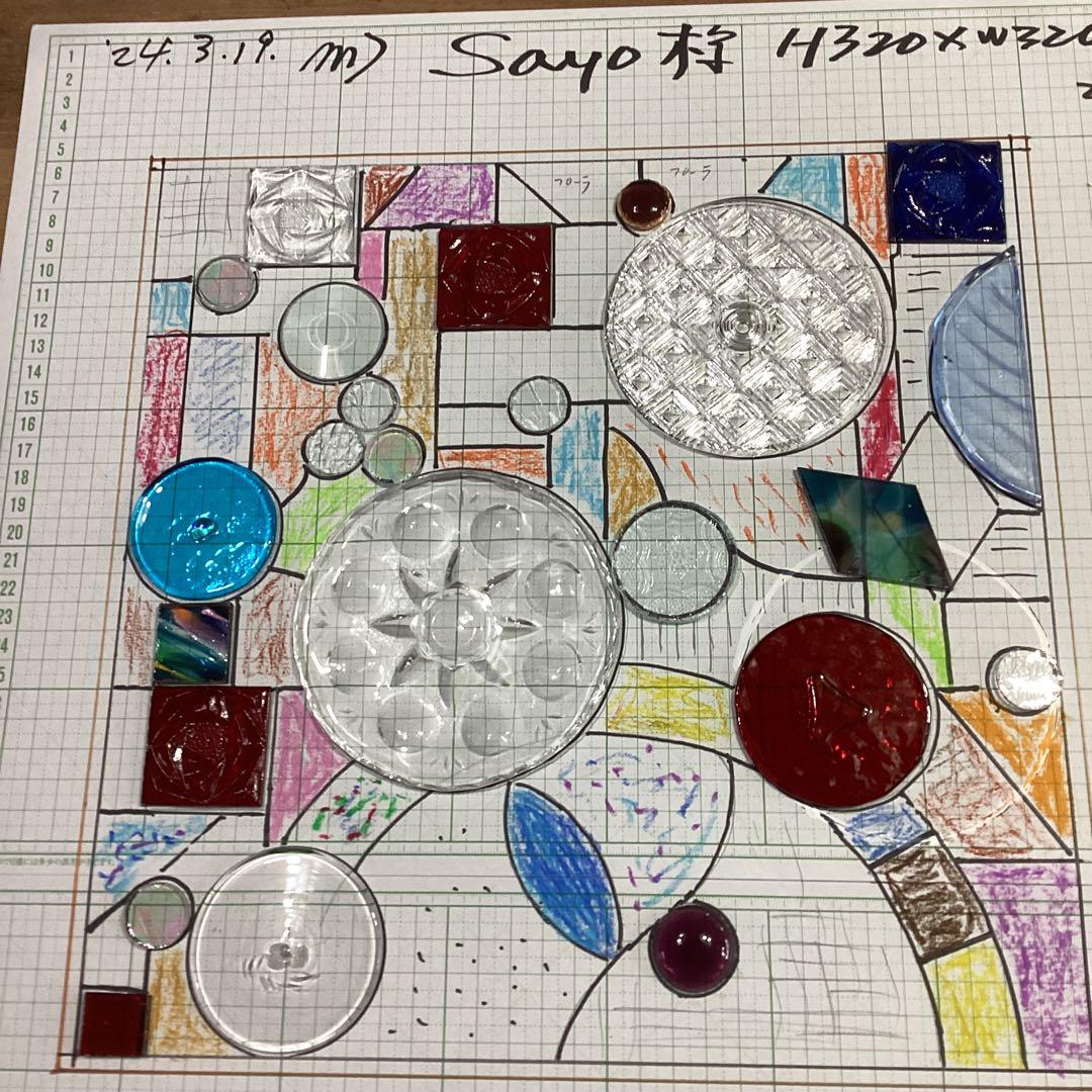 ステンドグラスデザインSayo(1448−2)