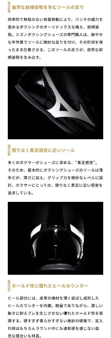 ミズノ ボクシングシューズ フィニッシャーMID ミドルカット ブラックホワイト