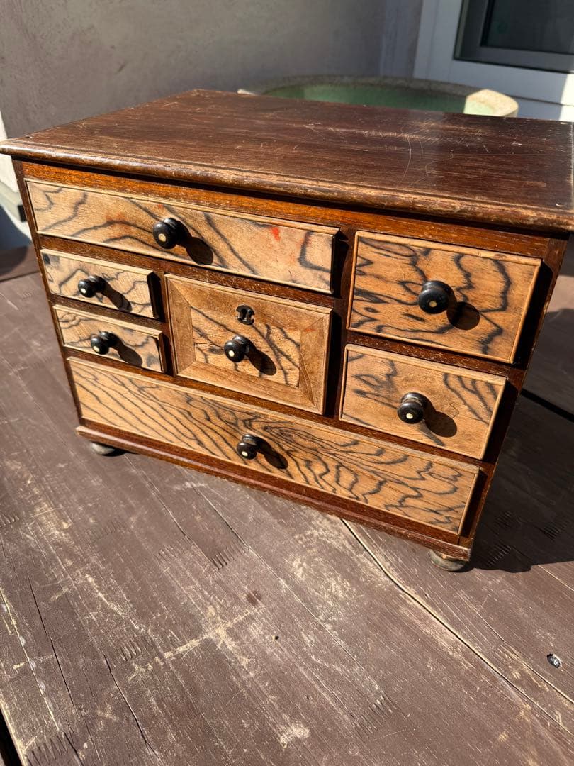 黒柿 古民具　時代物　小箪笥 ヴィンテージ 昭和レトロ　レトロ　アンティーク