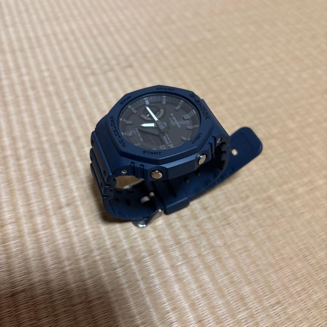 美品g-shock ソーラー ネイビー GA-B2100-2A 逆輸入海外モデル