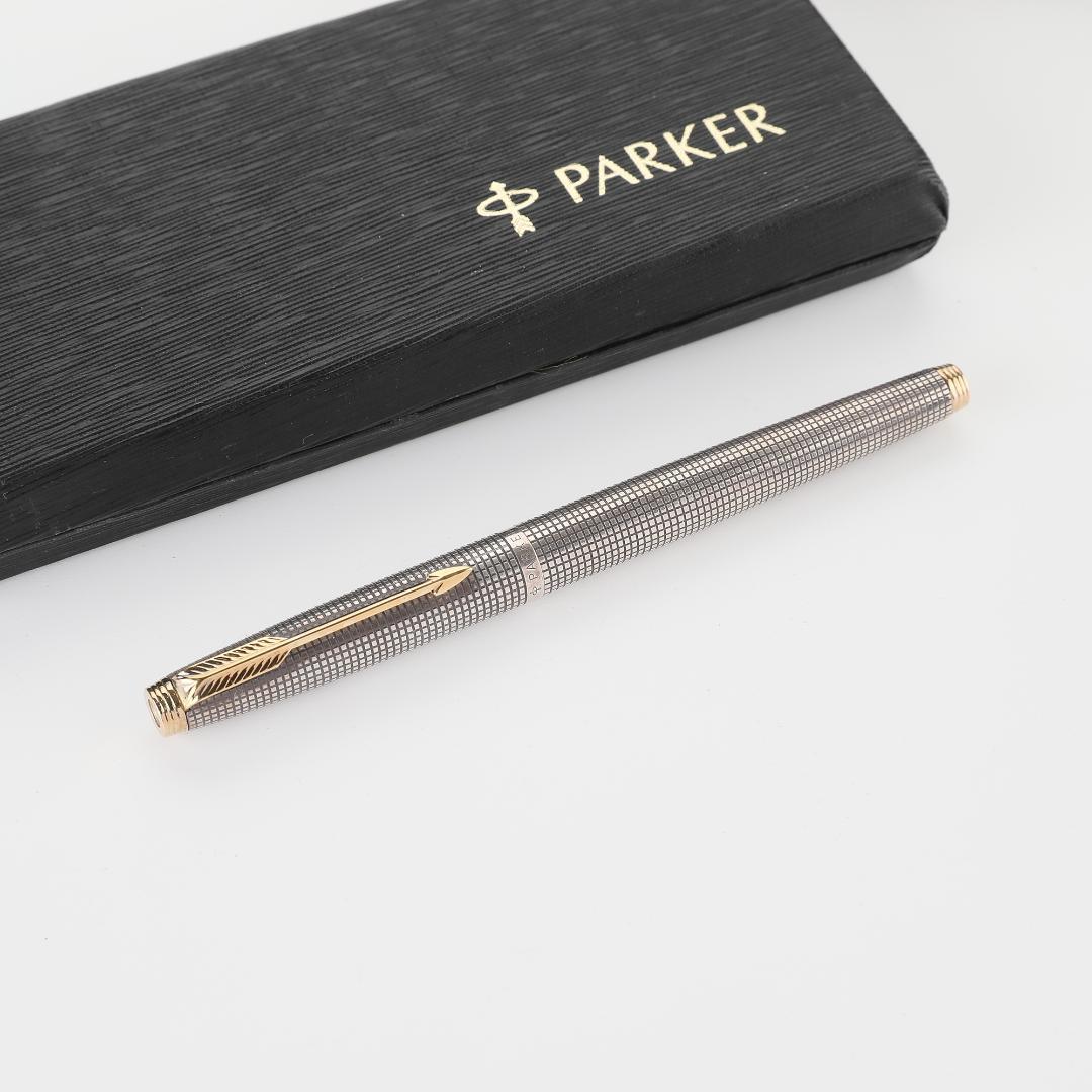 【純正箱付属】PARKER75シズレ 万年筆 スターリングシルバー