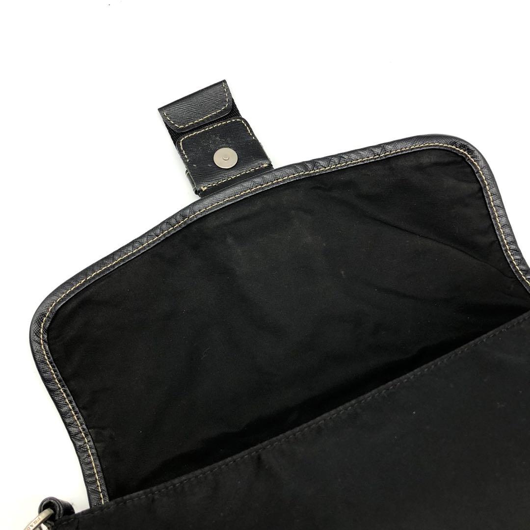 ✨ギャランティ付✨ プラダ ショルダーバッグ 三角ロゴプレート ナイロン レザー