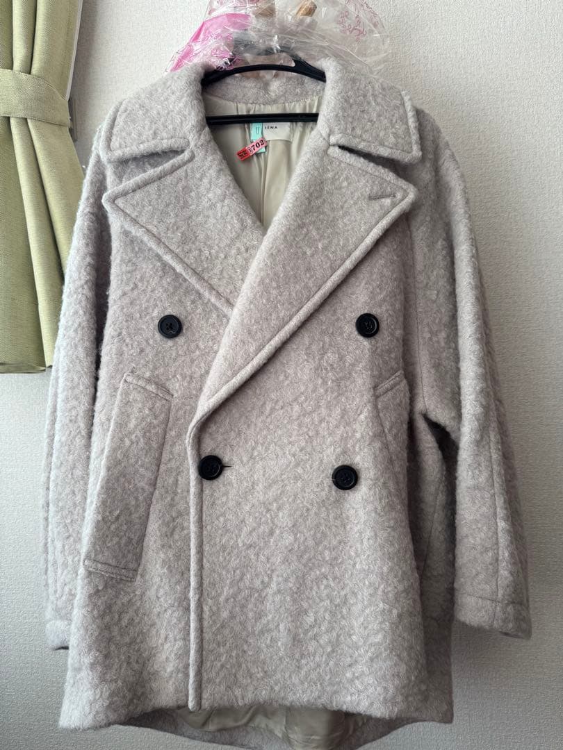 イエナ　IENA ループインレイショートコート　38 ナチュラル