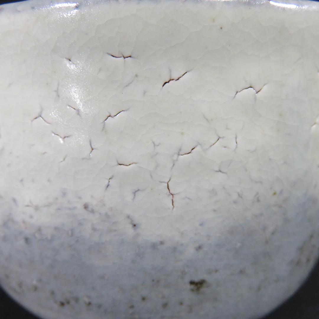 茶碗 萩焼 白本粉引 煌雪窯 清水啓功 木箱 共箱 抹茶碗 茶道具
