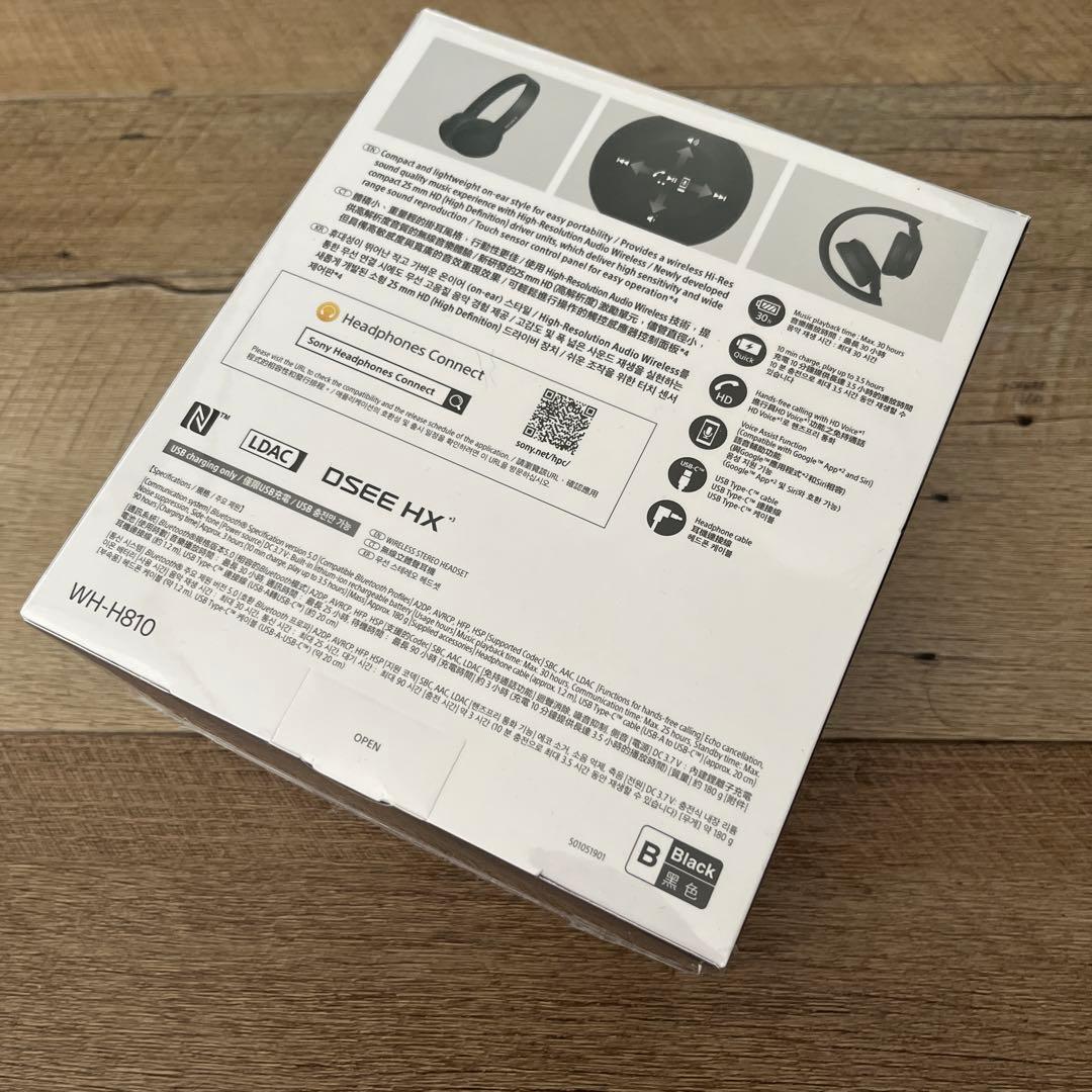 SONY WH-H810 ワイヤレスヘッドホン ブラック