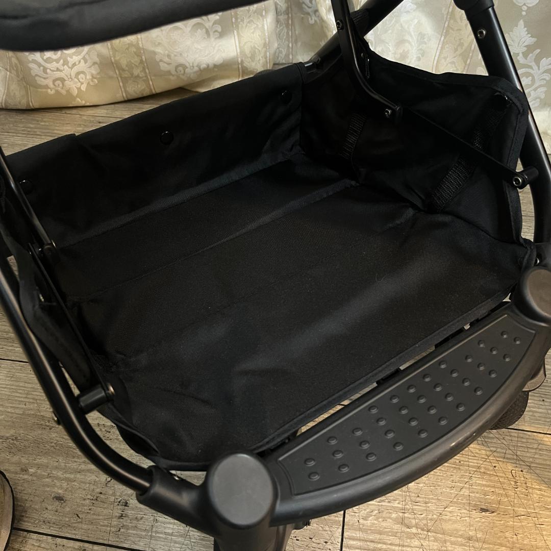 美品★折りたたみワンタッチショッピングカート ブレーキ付き 保冷バッグタイプ