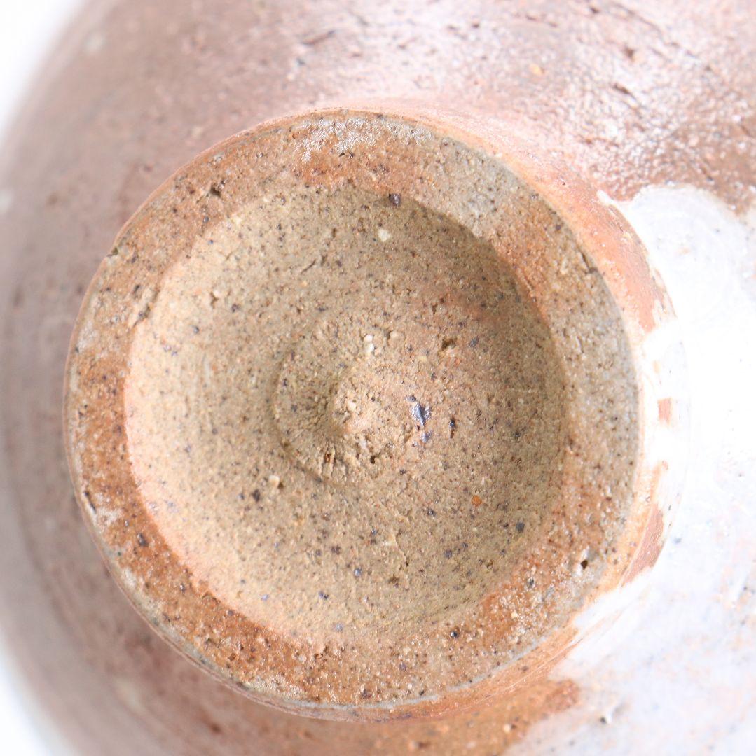 川喜田半泥子作 白掛茶碗 茶道具 共箱　V889