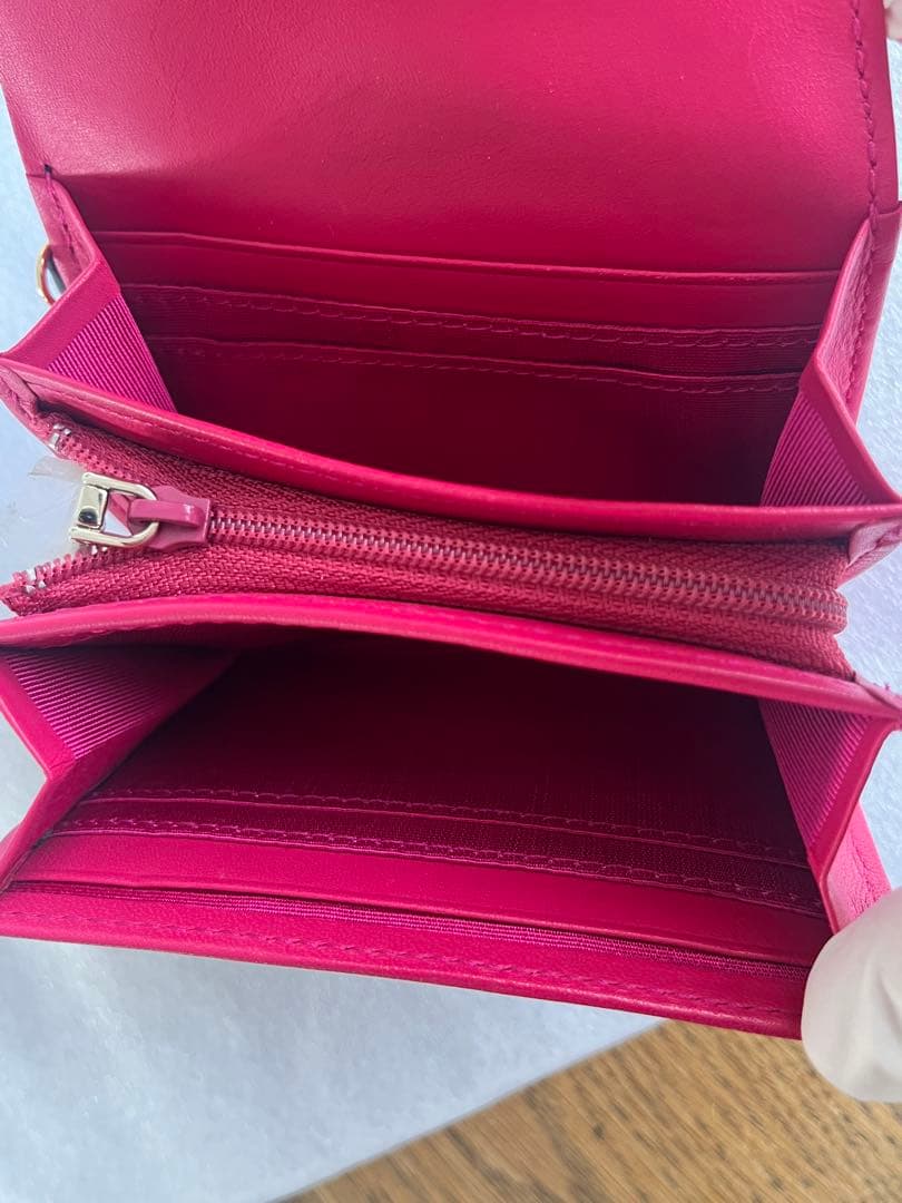 【未使用】PINKY&DIANNE キルティング 二つ折り財布 ブラック