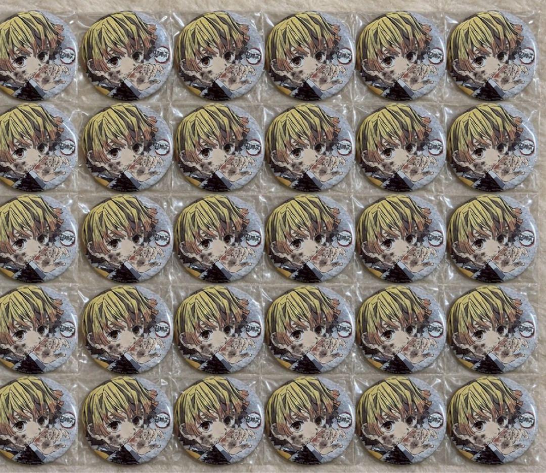 鬼滅の刃 我妻善逸 全集中展 幕間画 缶バッジ 30点