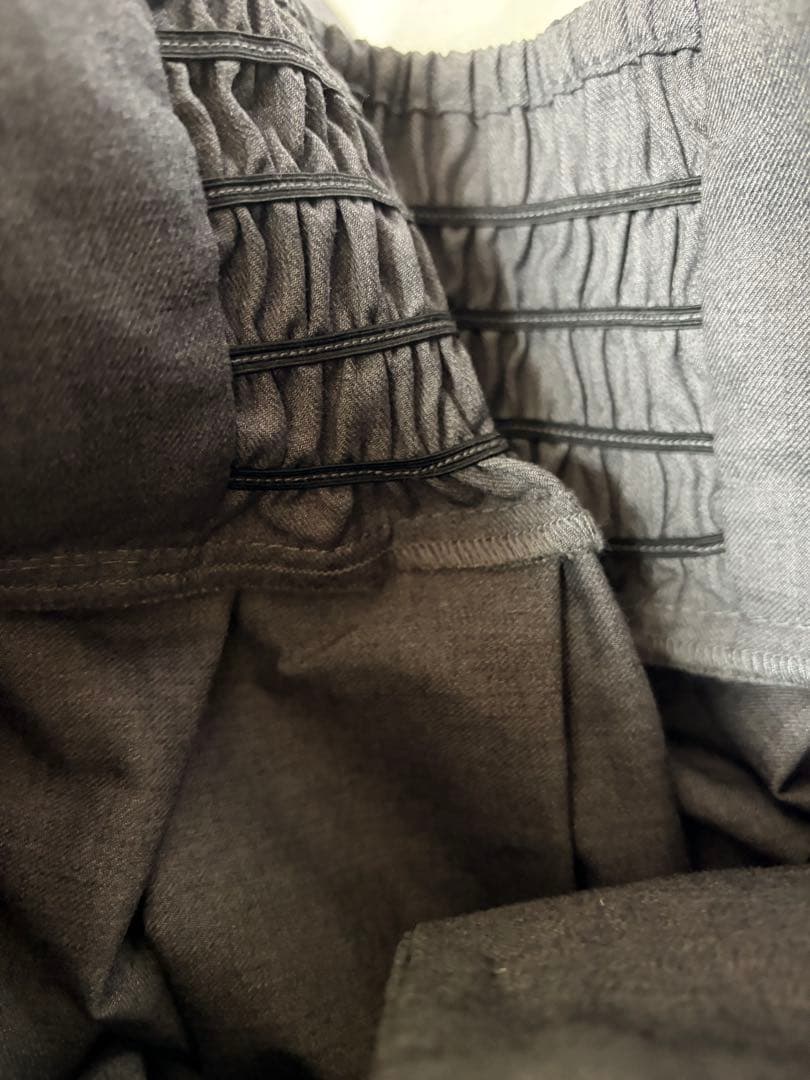 *難あり　sheglit シェグリット ハイウエストタックスカート　グレー M