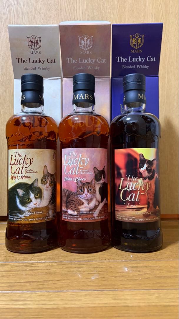 ラッキーキャット ルナ　メイ&ハナ　ハナ&チョコ